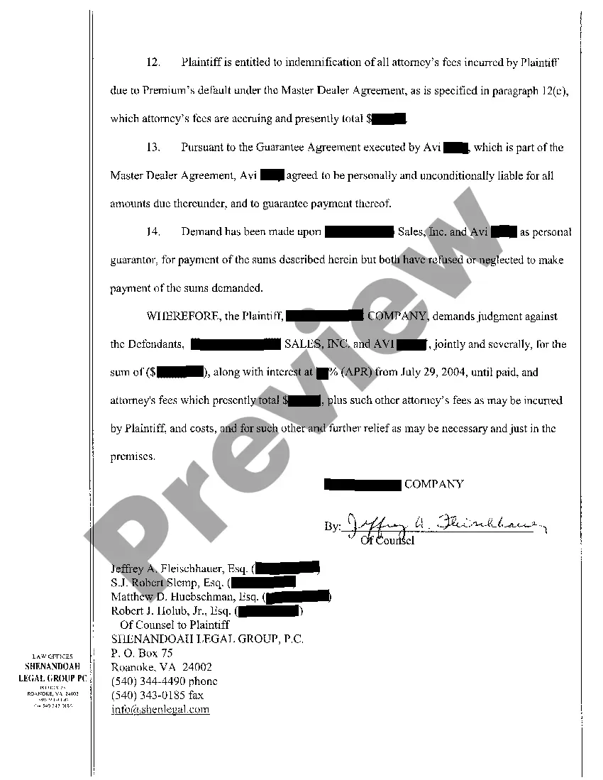Get A01 Motion for Judgment on Breach of Contract regarding Vehicle Financing Preview A01 Motion for Judgment on Breach of Contract regarding Vehicle Financing