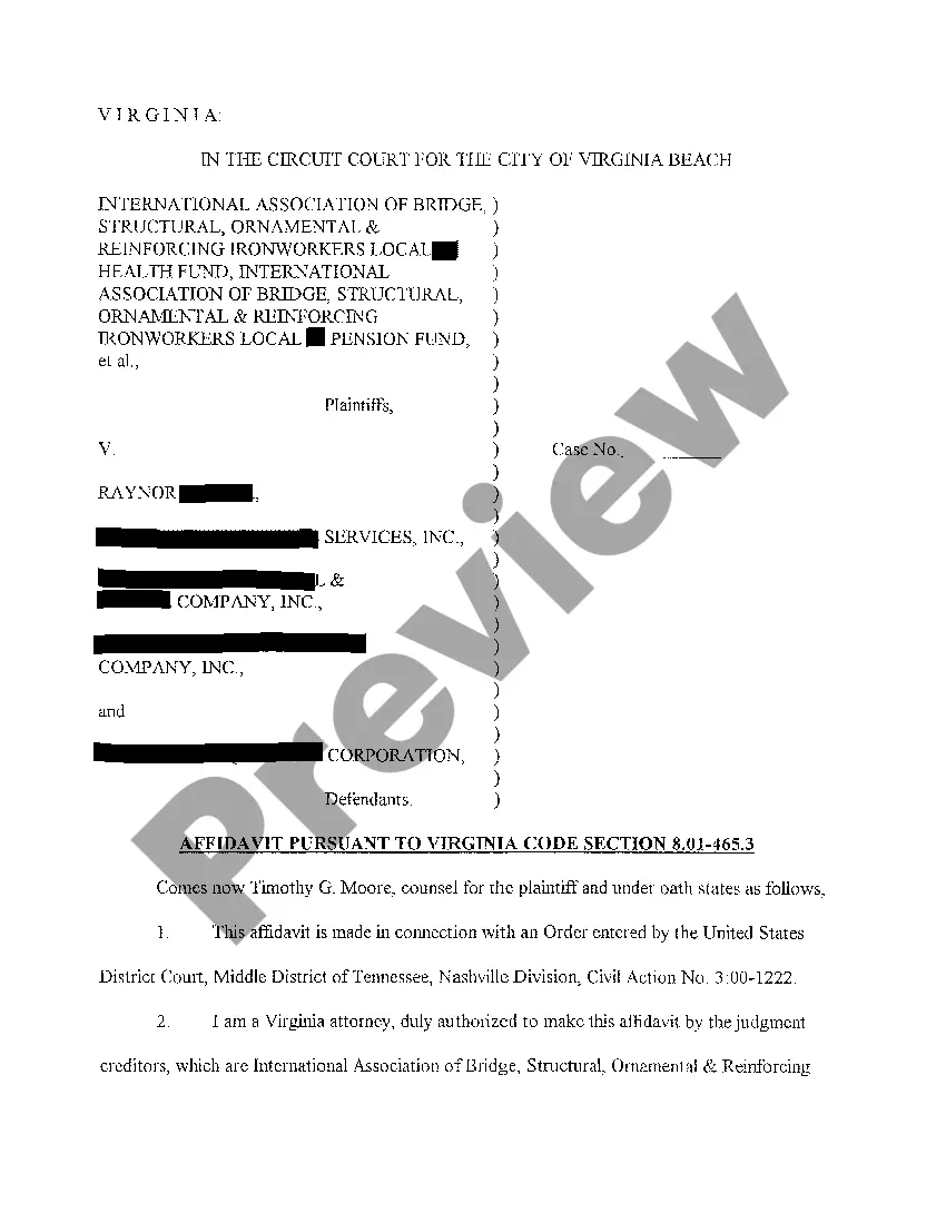 Get A02 Affidavit Pursuant To Virginia Code Section 8.01-465.3 Preview A02 Affidavit Pursuant To Virginia Code Section 8.01-465.3