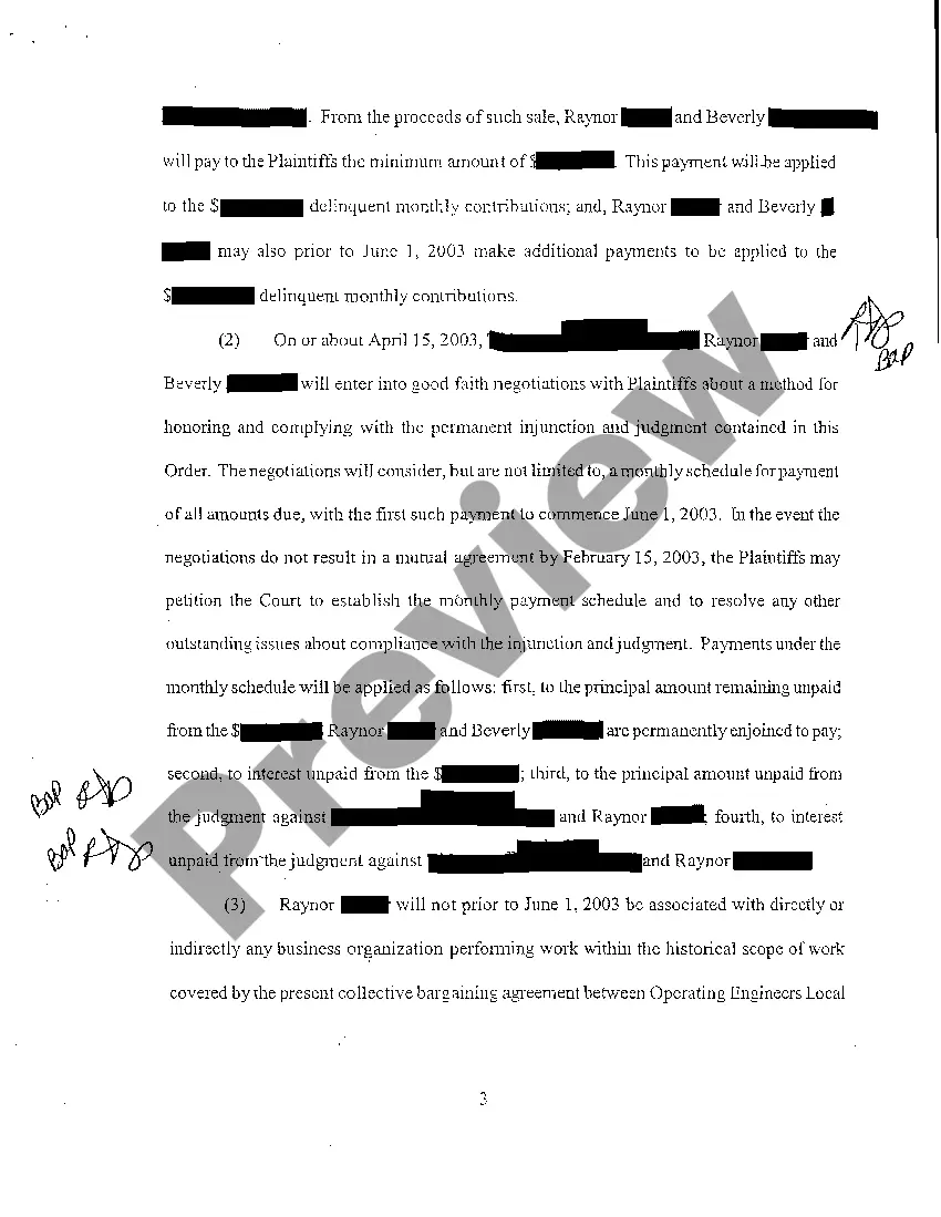 Preview A04 Order for Garnishment