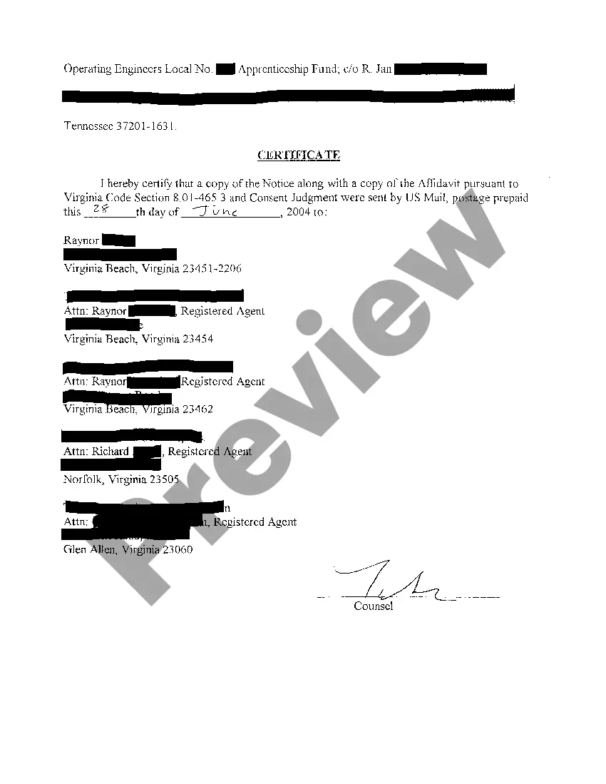 Preview A03 Notice of Order for Garnishment