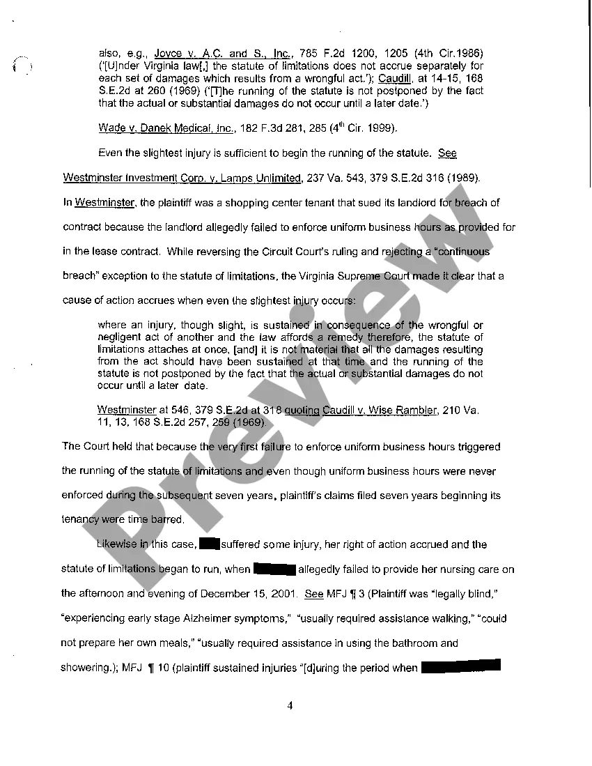 Preview A05 Exhibit regarding Writ of Mandamus In Home Health Services Demurrer And Special Plea of The Statute of Limitations