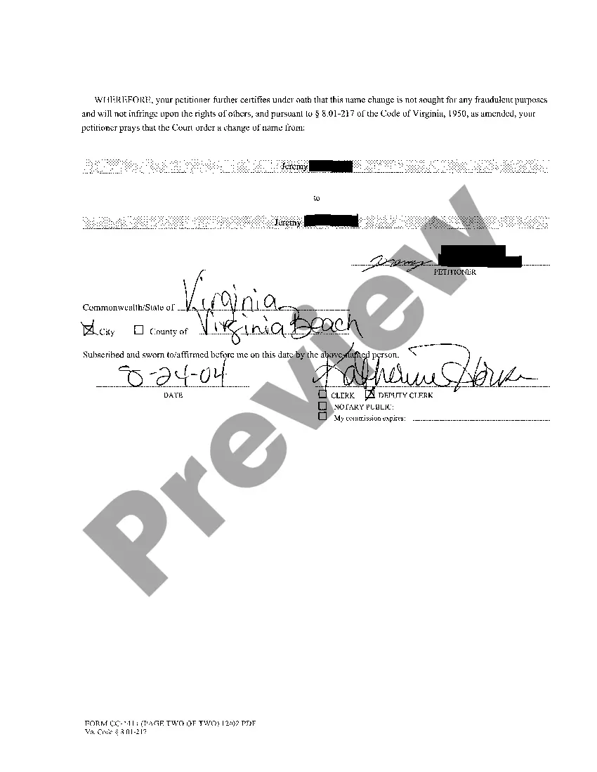 Get Petition for Name Change of Adults Only Preview Petition for Name Change of Adults Only