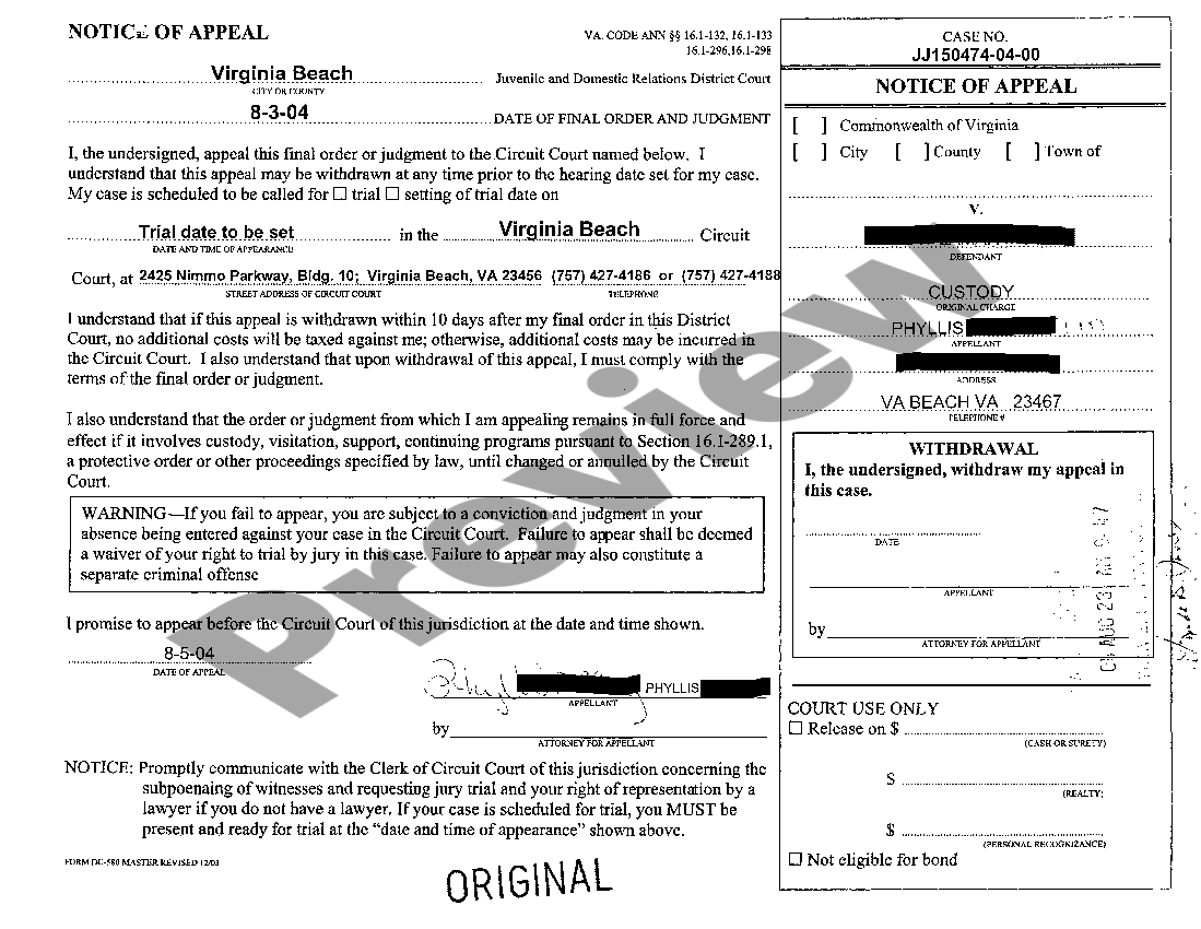 Virginia Petition for Child Custody Virginia Child Custody Forms US