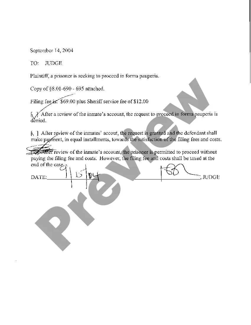 Preview A06 Order regarding In forma Pauperis