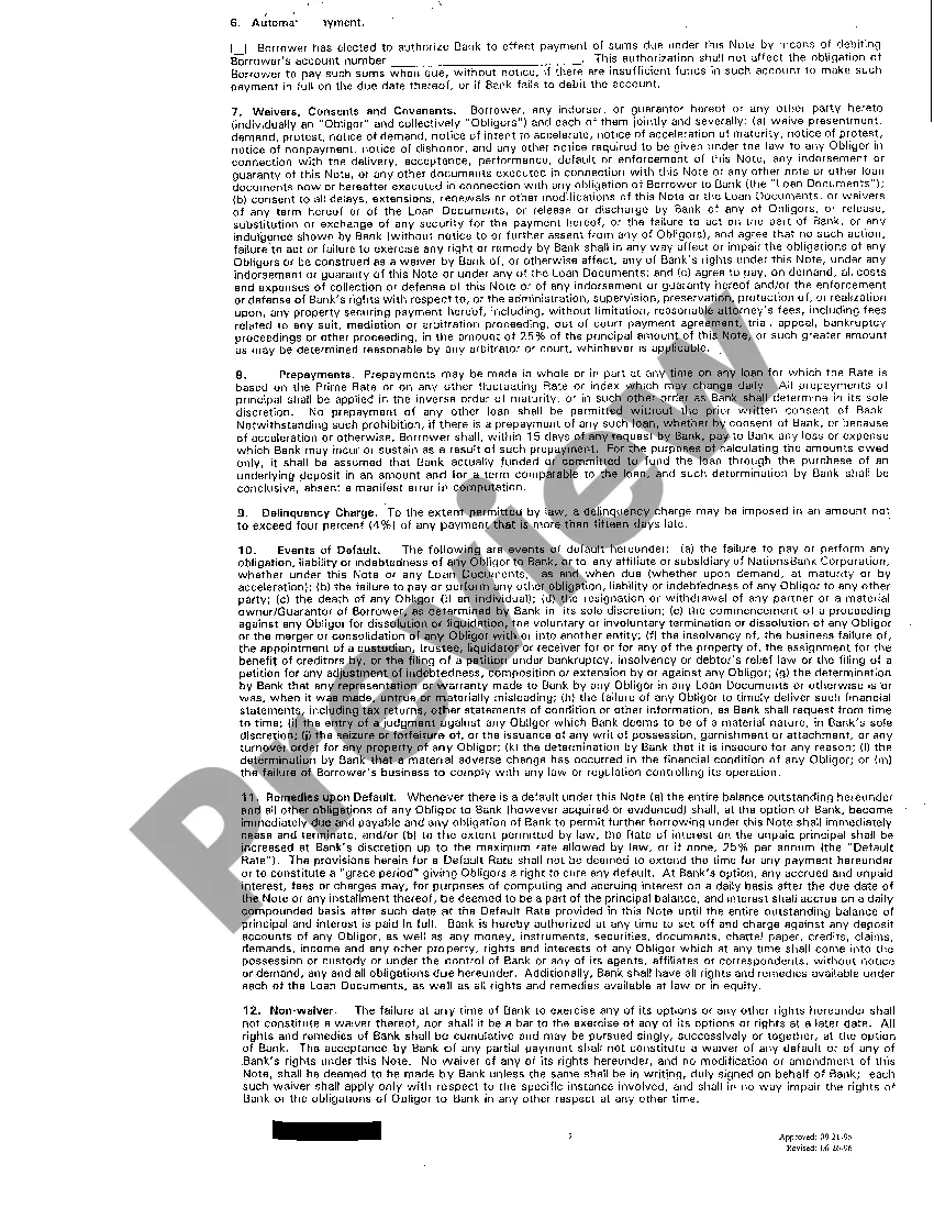 Preview A01 Promissory Note for Ship