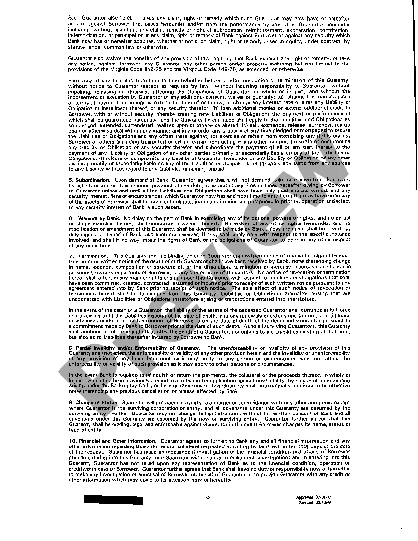 Preview A02 Continuing And Unconditional Guaranty