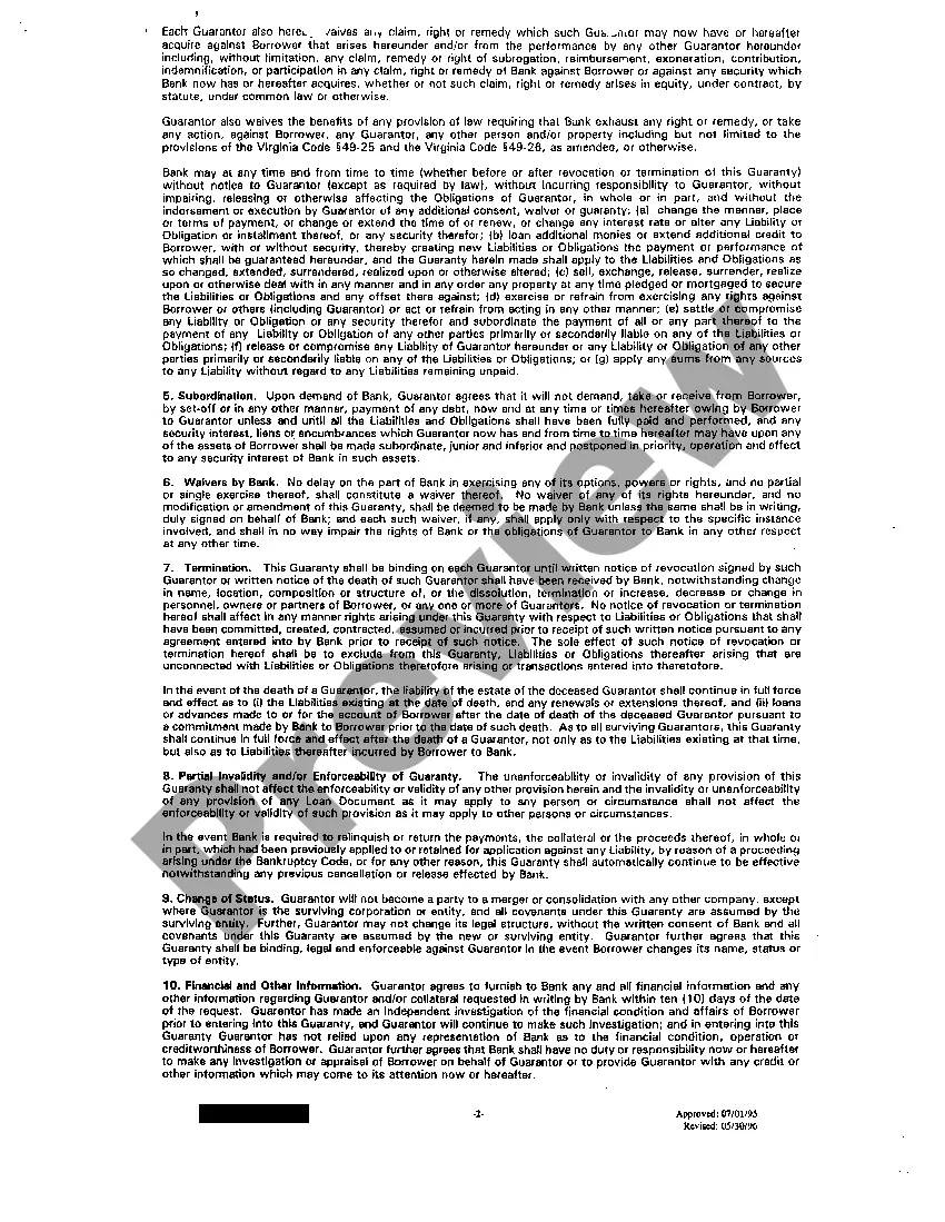 Preview A02 Continuing And Unconditional Guaranty