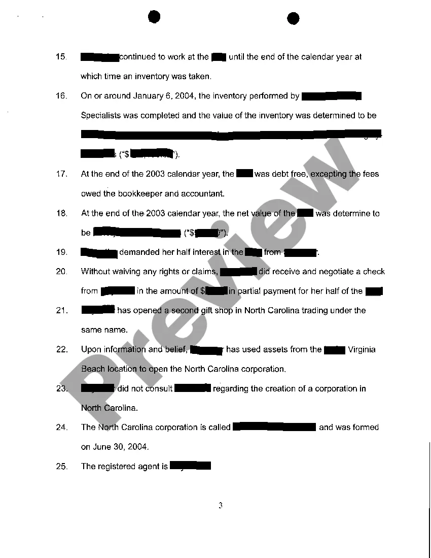 Get A01 Verified Complaint regarding Judicial Dissolution Preview A01 Verified Complaint regarding Judicial Dissolution