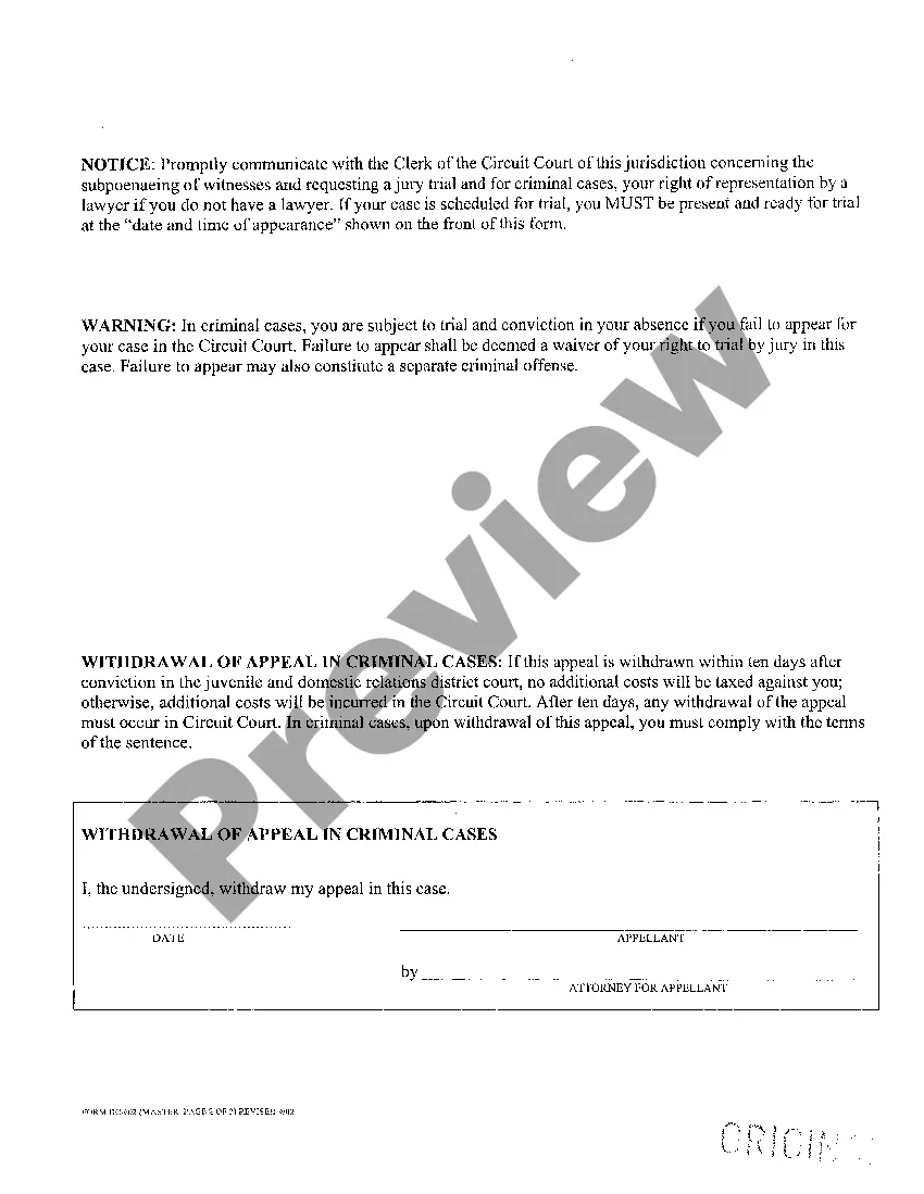 Get A05 Notice of Appeal of Support Proceeding Preview A05 Notice of Appeal of Support Proceeding