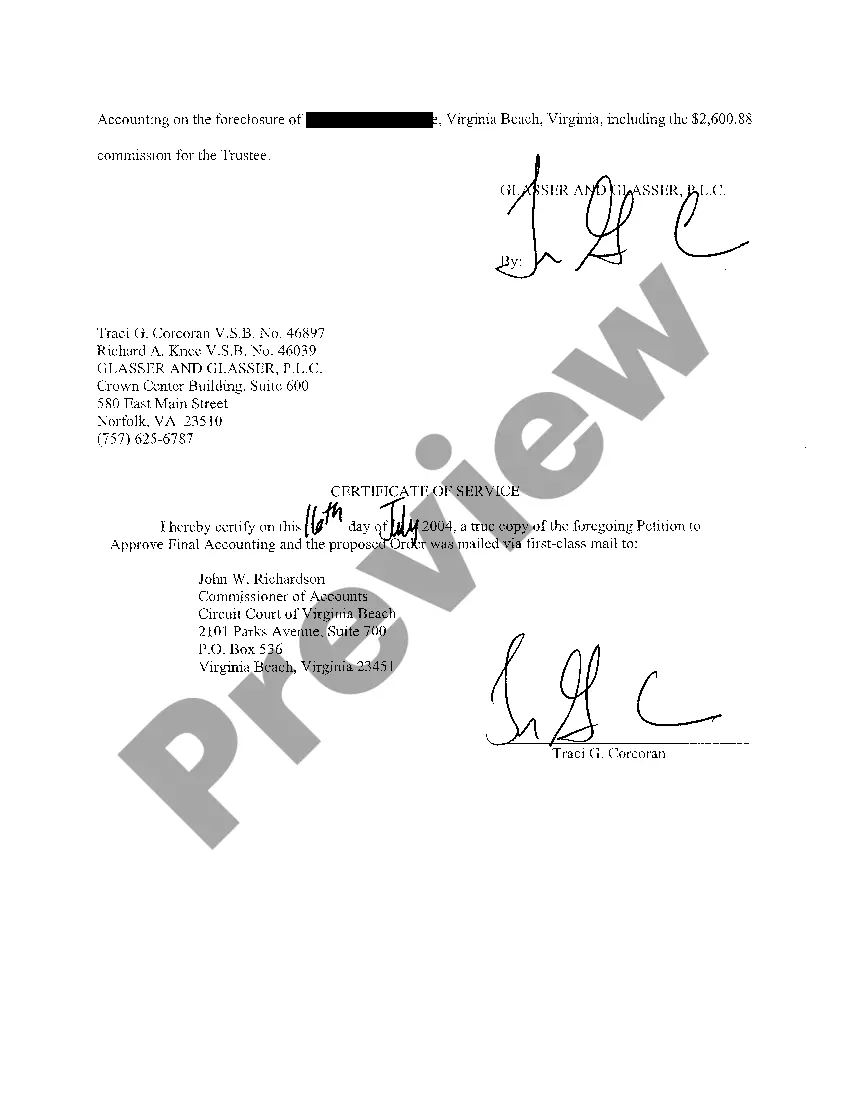 Preview A01 Petition To Approve Final Accounting