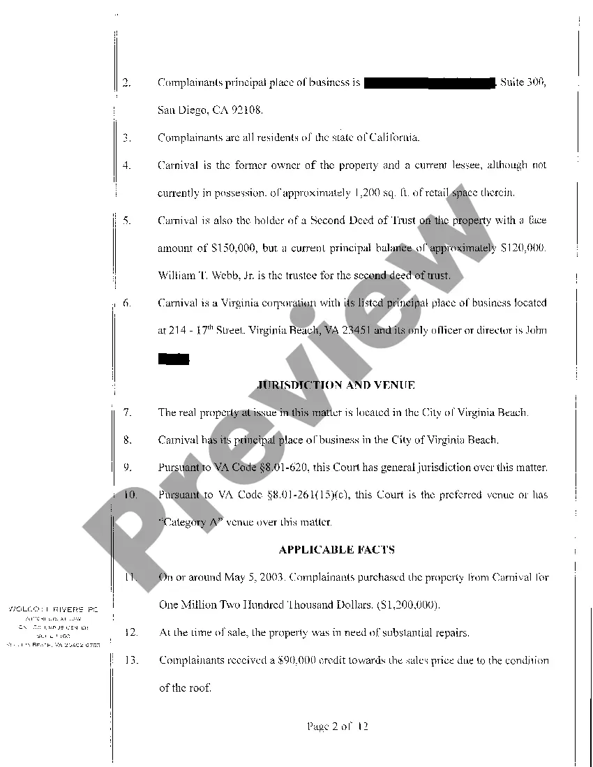 Get A01 Bill of Complaint for Preliminary And Permanent Injunctive Relief regarding Foreclosure Preview A01 Bill of Complaint for Preliminary And Permanent Injunctive Relief regarding Foreclosure