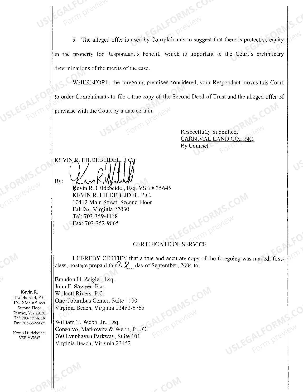 Preview Motion to Crave Oyer