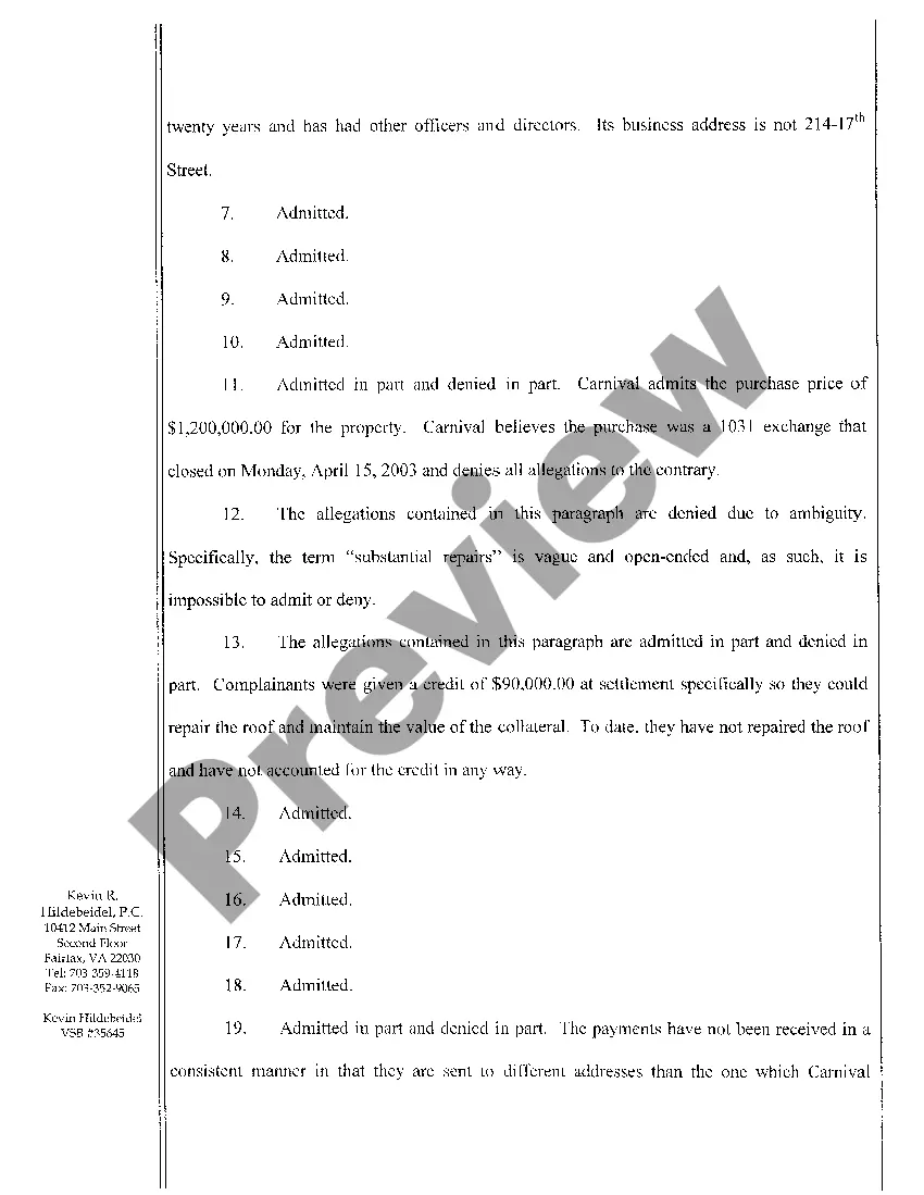 Get A02 Answer to Complaint for Preliminary and Permanent Injunction Preview A02 Answer to Complaint for Preliminary and Permanent Injunction