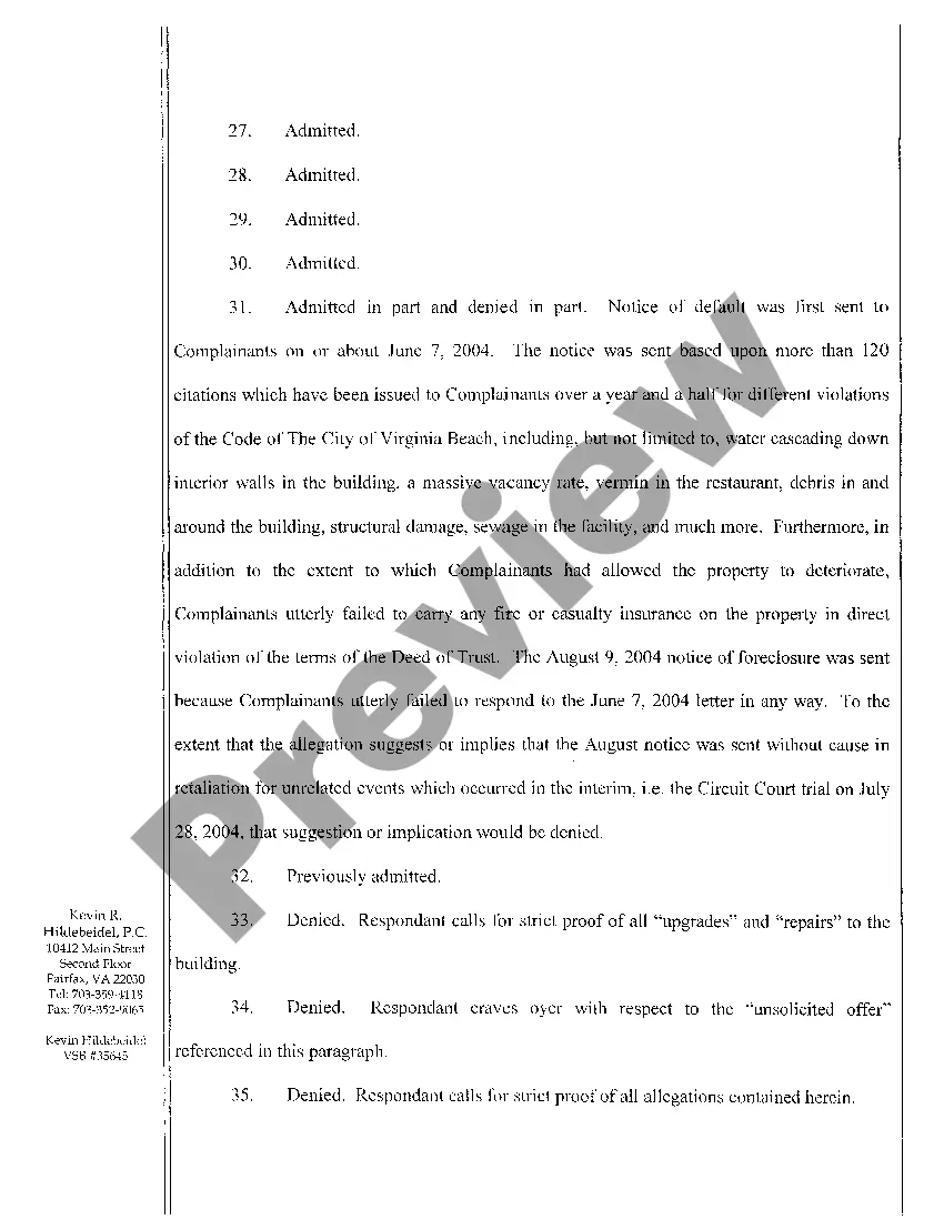 Get A02 Answer to Complaint for Preliminary and Permanent Injunction Preview A02 Answer to Complaint for Preliminary and Permanent Injunction