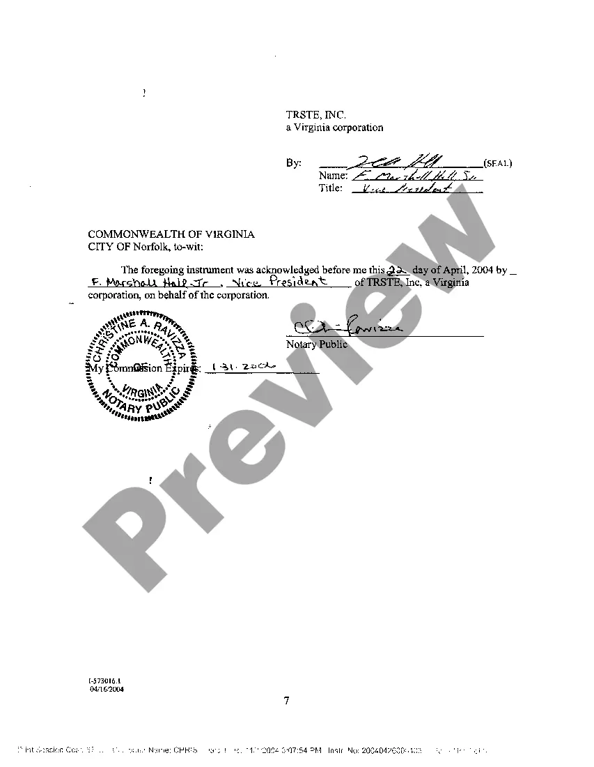 Preview First Change or Modification To Credit Line Deed of Trust And Assignment of Rents And Leases