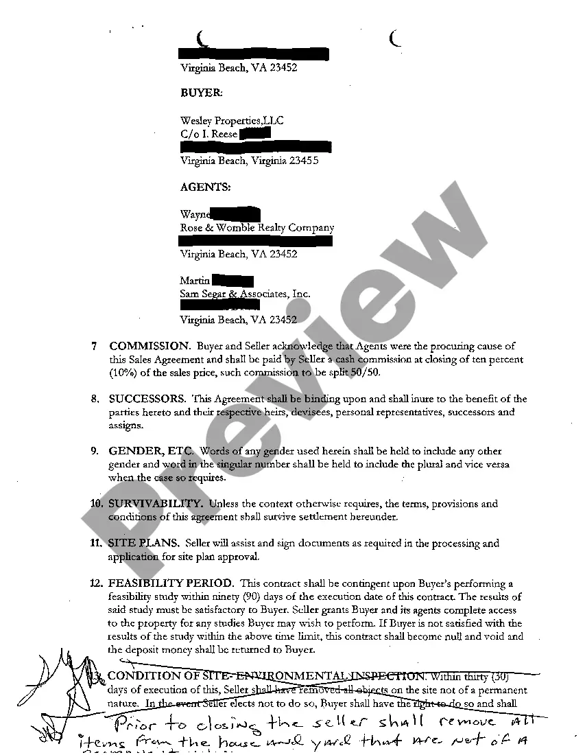 Preview A02 Exhibit A, a Property Sale Contract