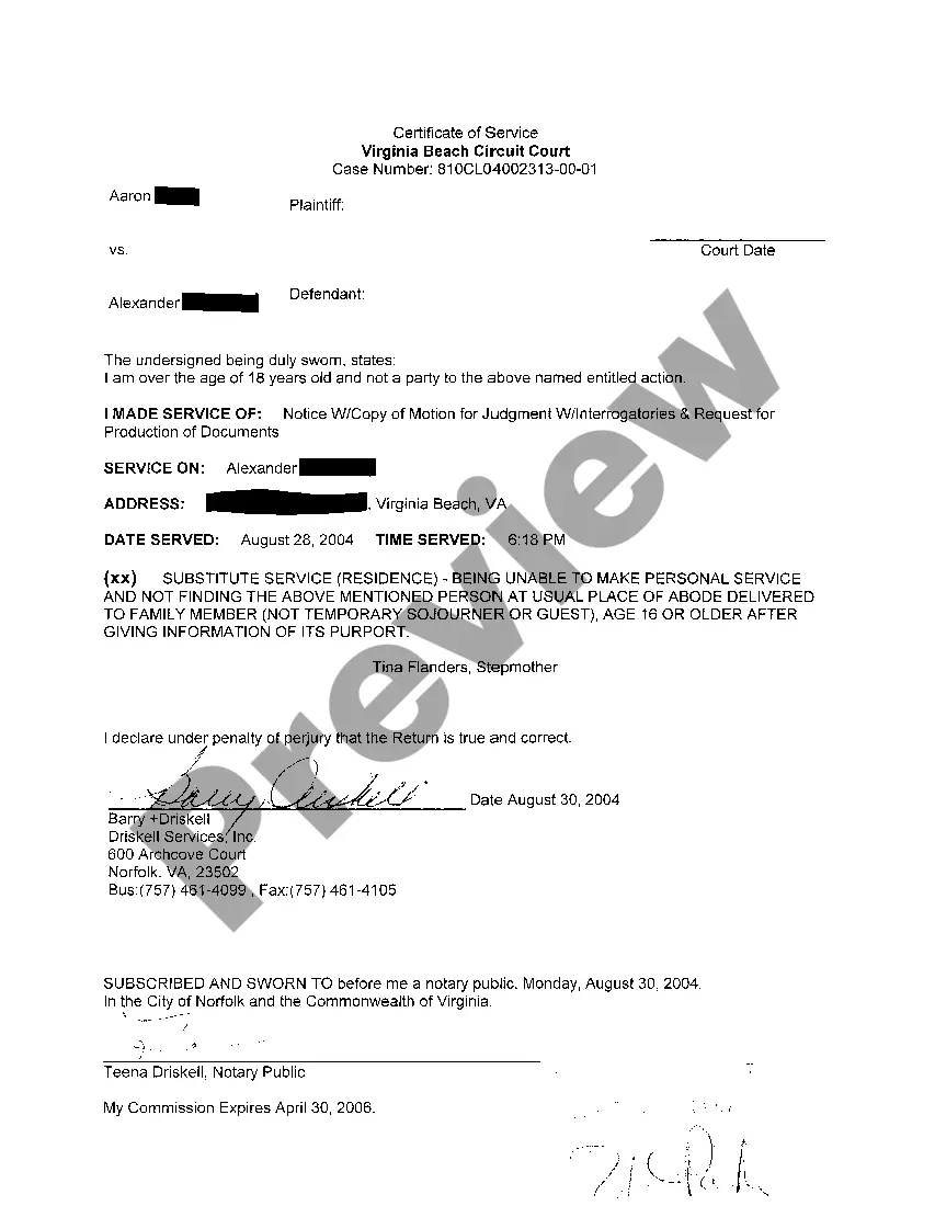 Preview Motion for Judgment in Personal Injury Case