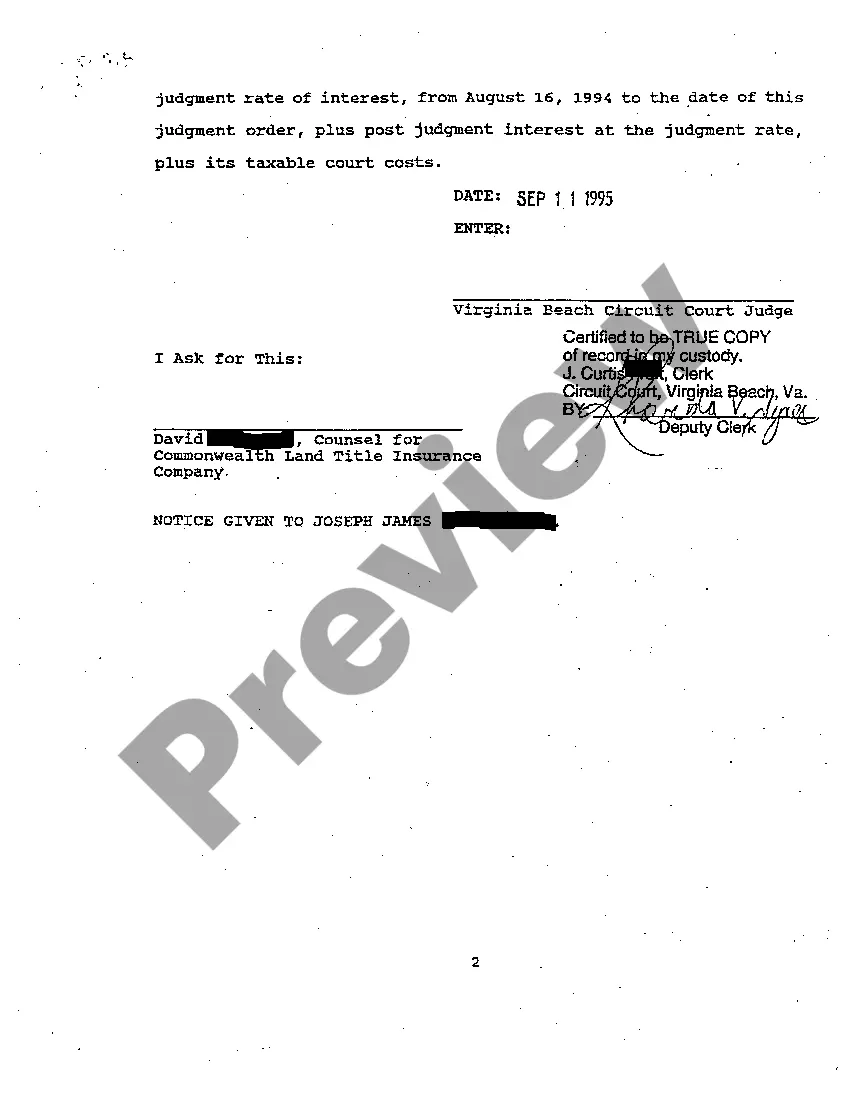 Preview A02 Default Judgment Order