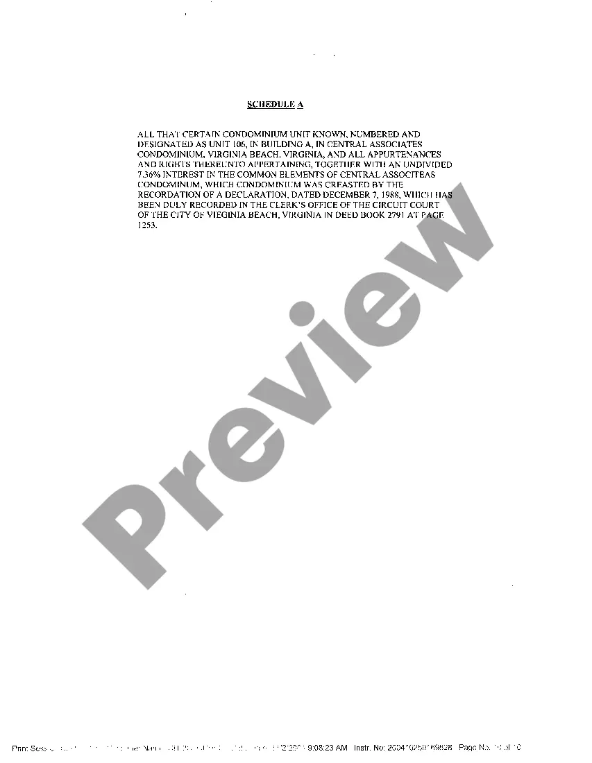 Preview Assignment of Rents