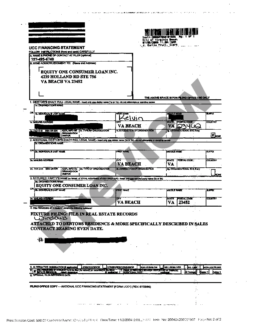 Get UCC Financing Statement Amendment Preview UCC Financing Statement Amendment