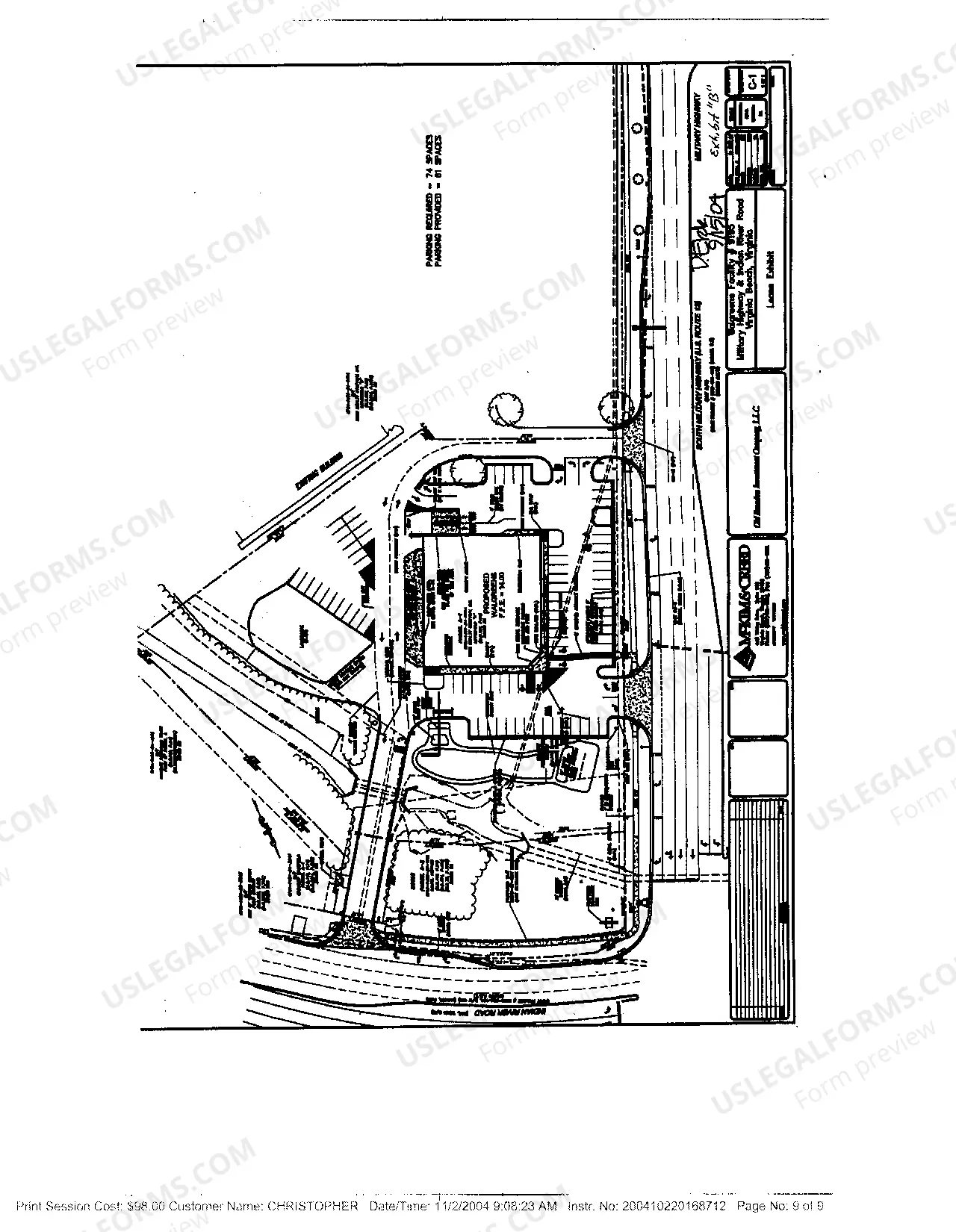 Preview Memorandum of Lease between LLC and a corporation