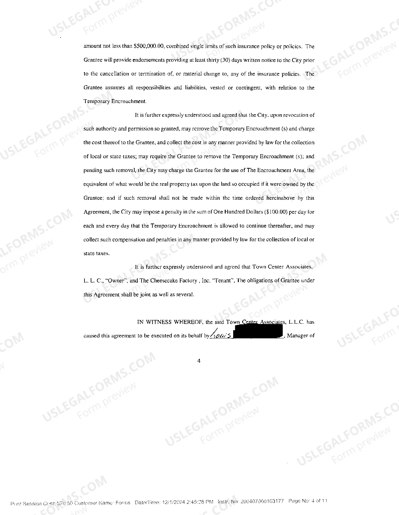 Preview Commercial Lease Agreement