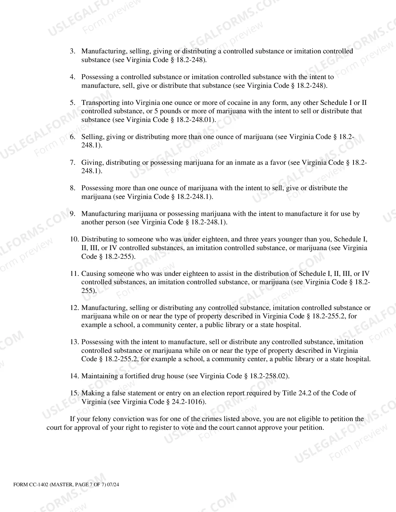Preview Information about Petitioning a Circuit Court for Approval of the Right to Register to Vote