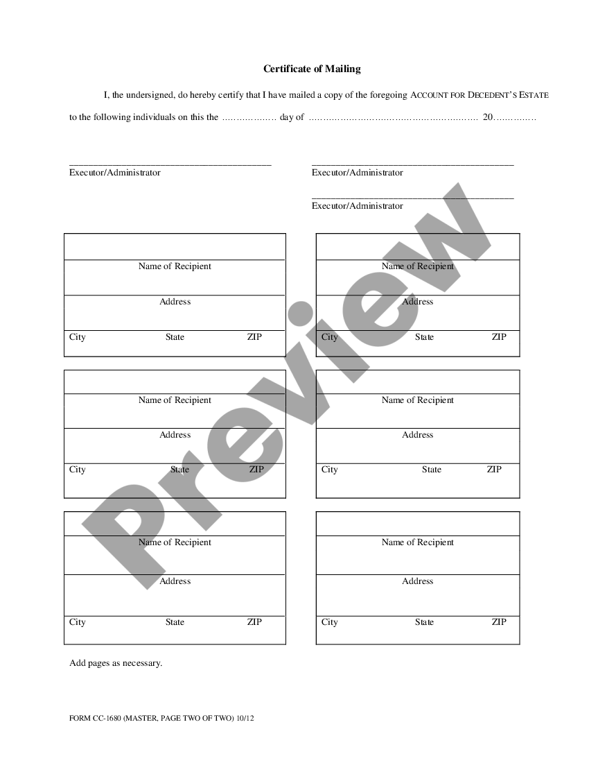 Virginia Account for Decedent's Estate Virginia Estate Accounting