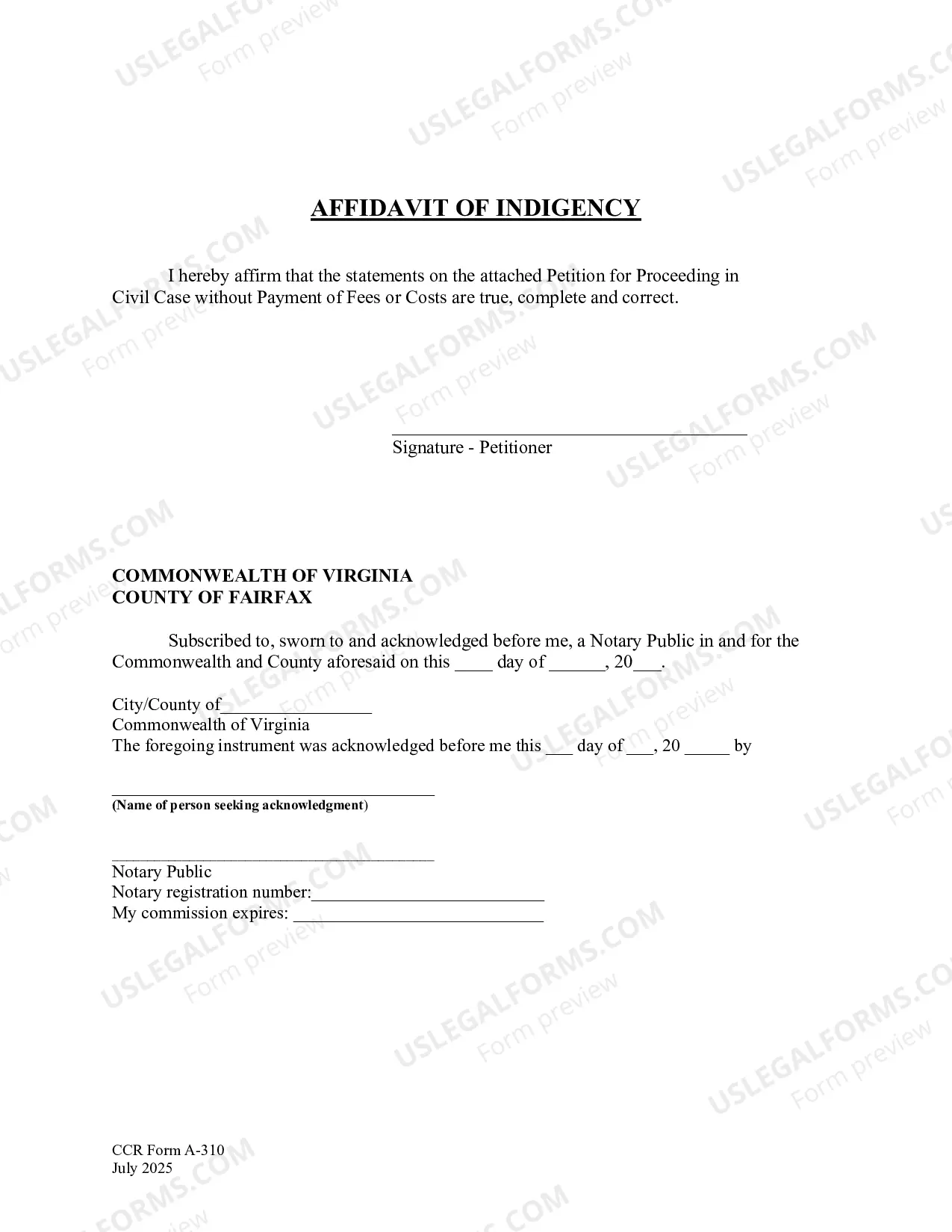 Preview Request For Court Appointed Interpreter For Civil Proceedings
