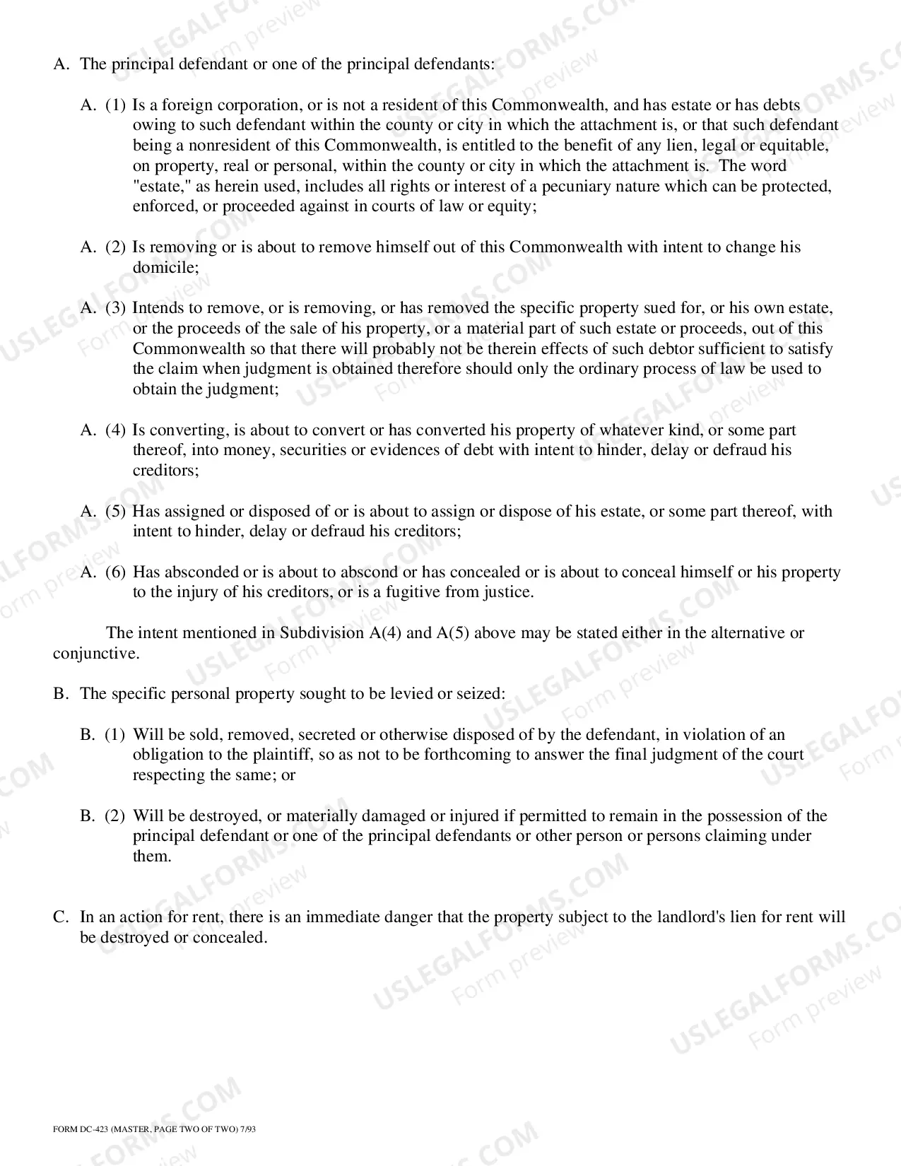 Preview Distress Petition