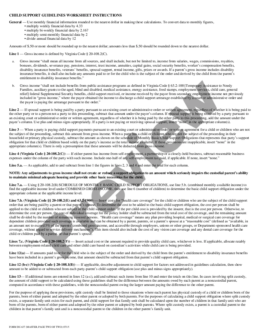 virginia-child-support-guidelines-worksheet-with-schedule-of-monthly-child-support-obligations-virginia-spousal-support-guidelines-worksheet-us-legal-forms