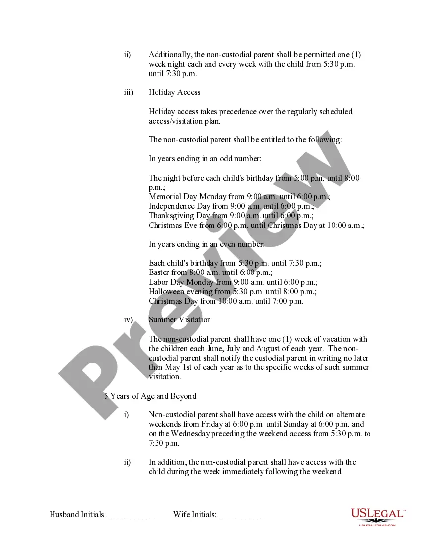 Preview Marital Domestic Separation and Property Settlement Agreement Minor Children no Joint Property or Debts effective Immediately