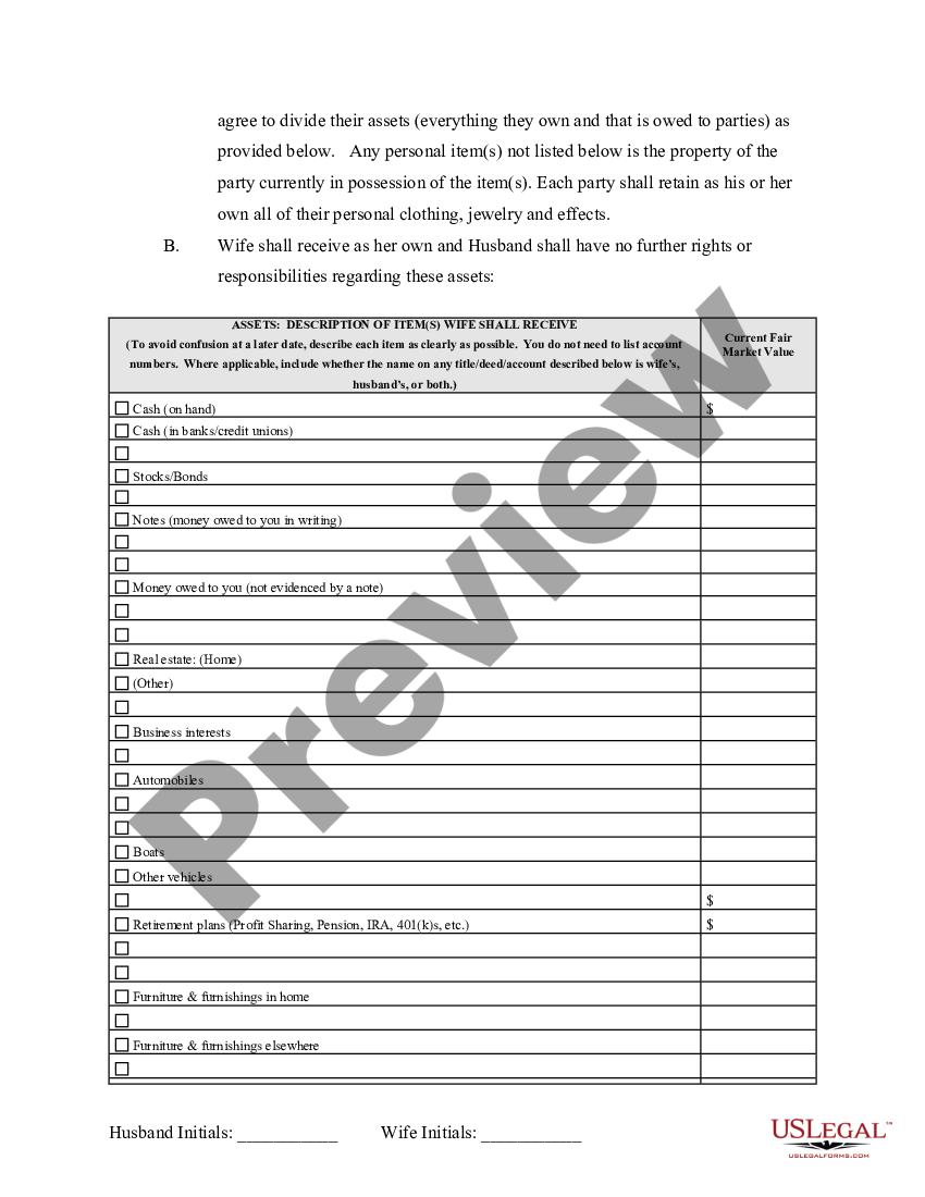 Virginia Separation Agreement Form Pdf US Legal Forms