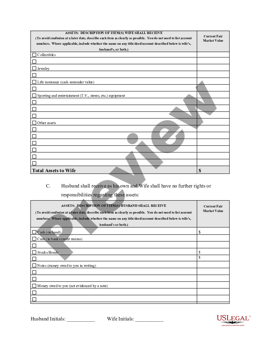 Virginia Separation Agreement Form US Legal Forms