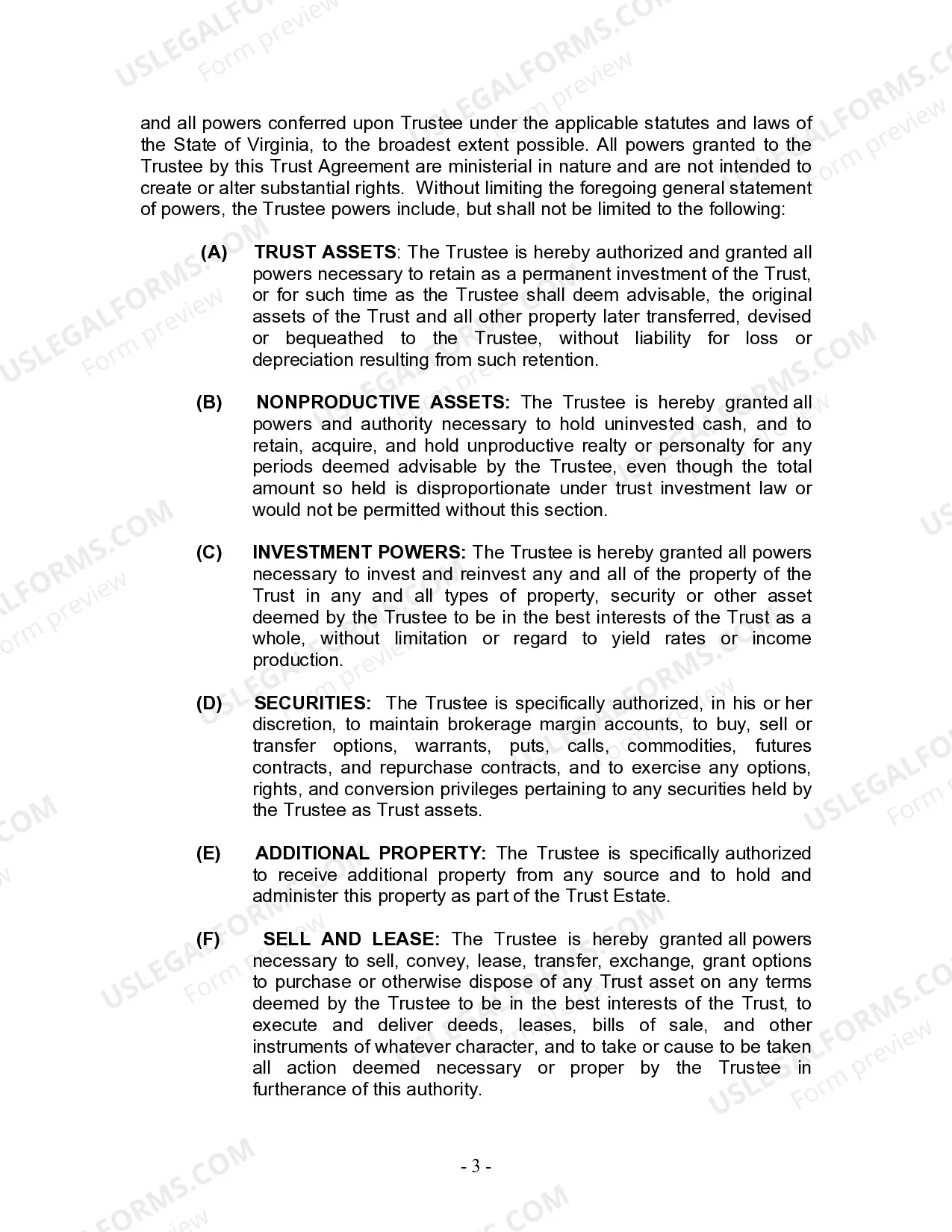 Preview Living Trust for Husband and Wife with No Children