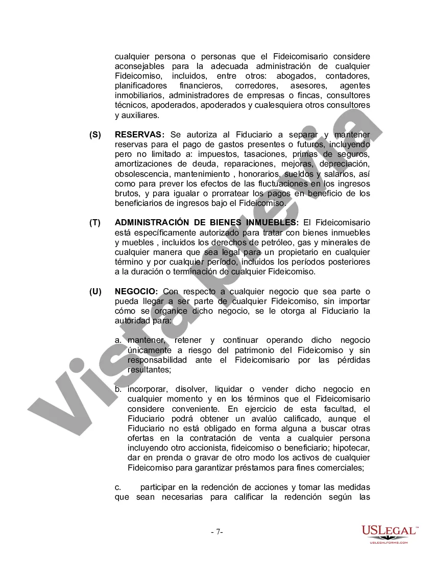 Preview Fideicomiso en vida para esposo y esposa con un hijo