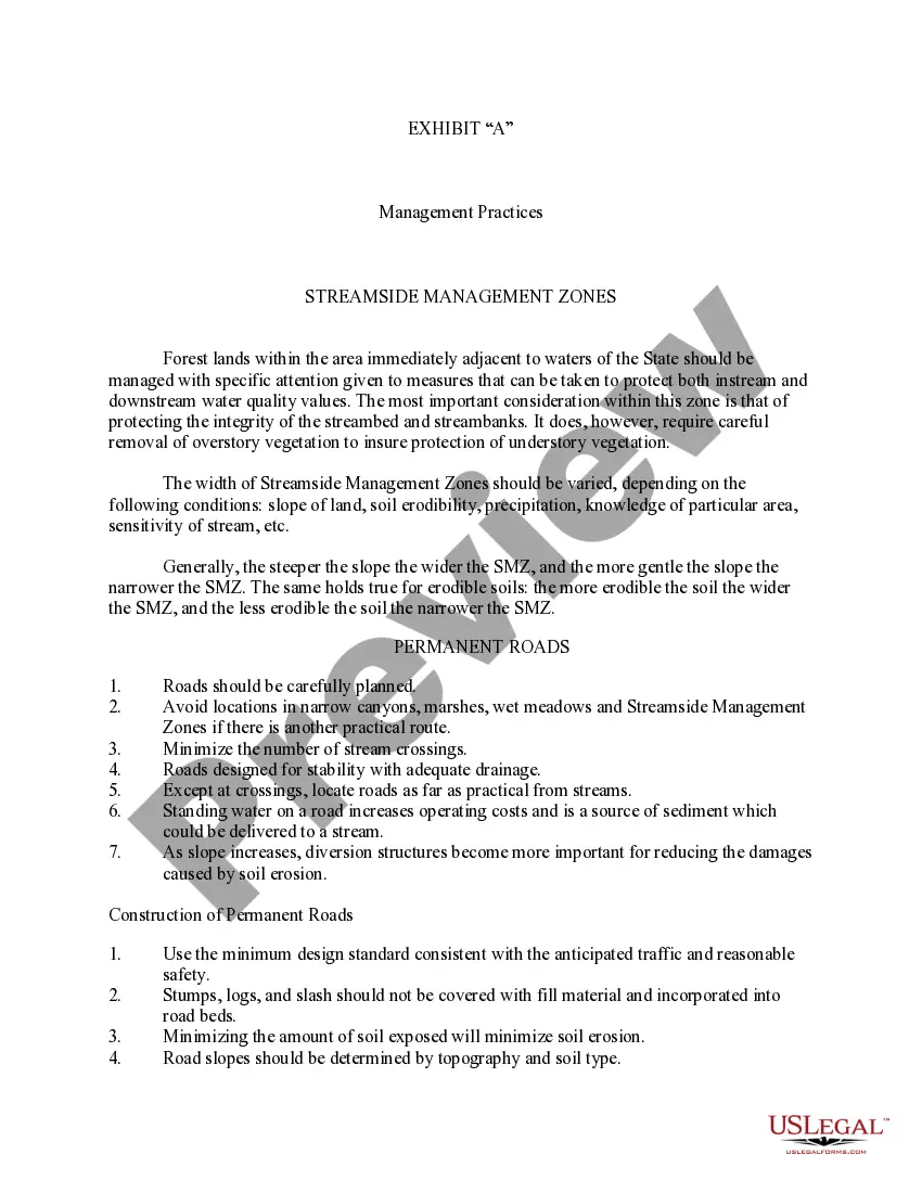 Preview Virginia Timber Sale Contract