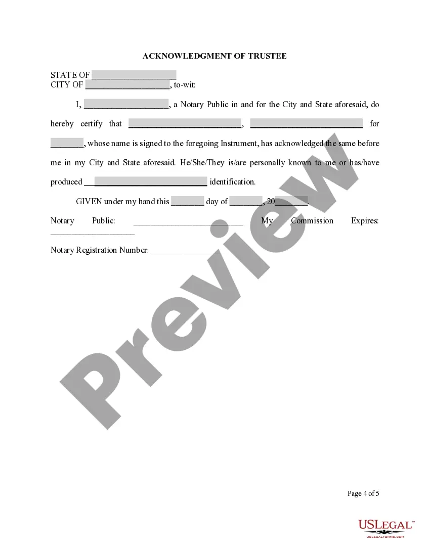 Preview Deed of Easement