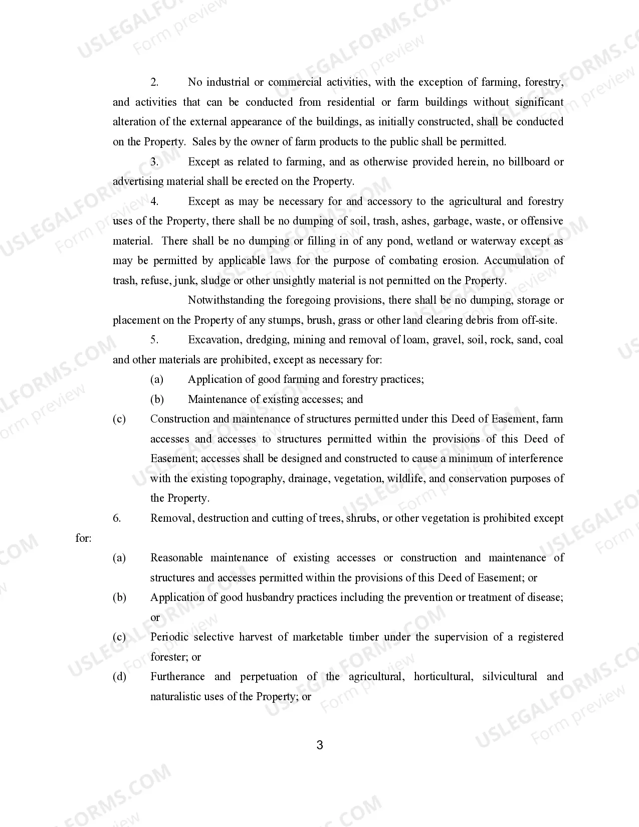 Preview Deed of Open Space Easement