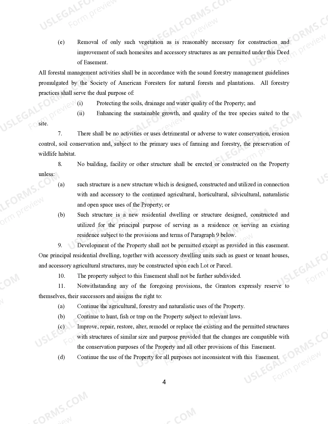 Preview Deed of Open Space Easement