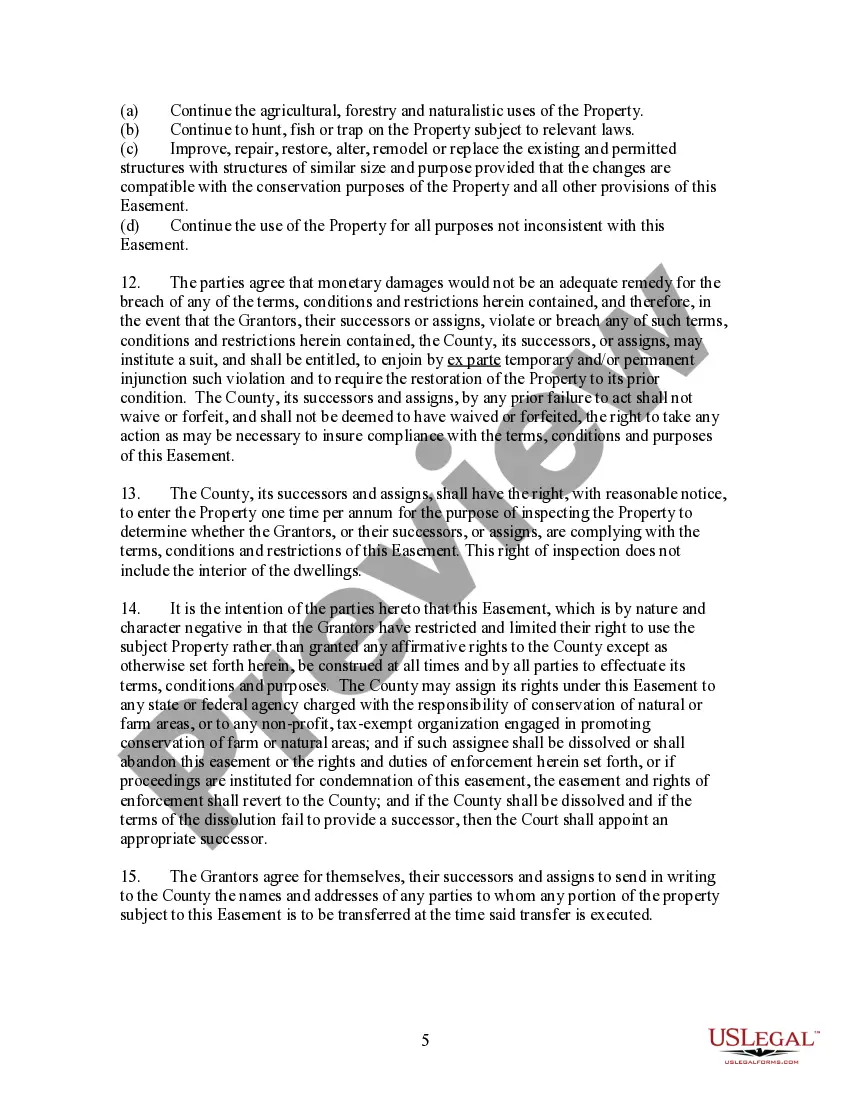 Get Deed of Open Space Easement to County Preview Deed of Open Space Easement to County