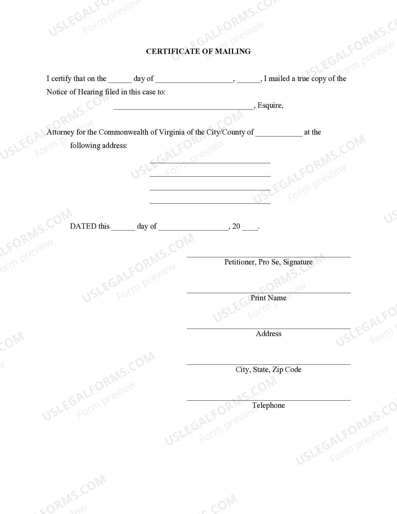 Preview Virginia Expungement Package