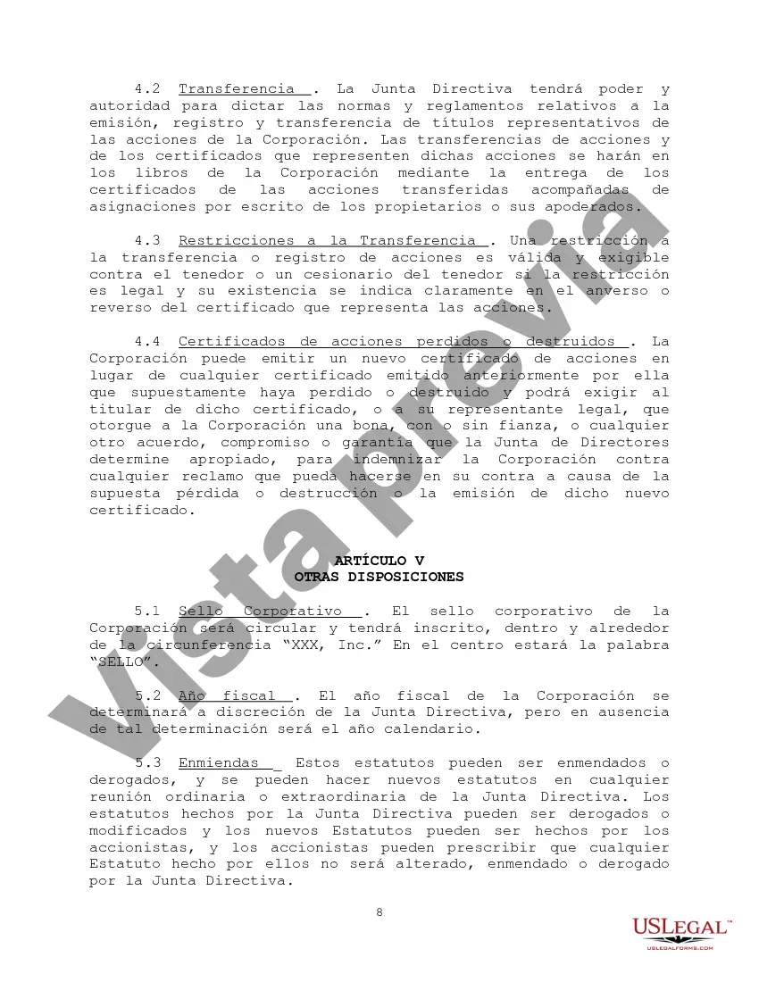 Preview Estatutos Sociales