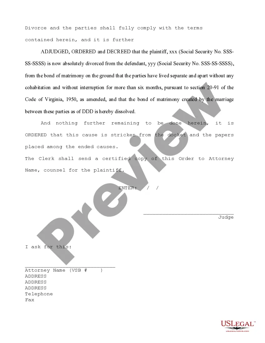 Get Final Decree - Separation Agreement No Children Preview Final Decree - Separation Agreement No Children