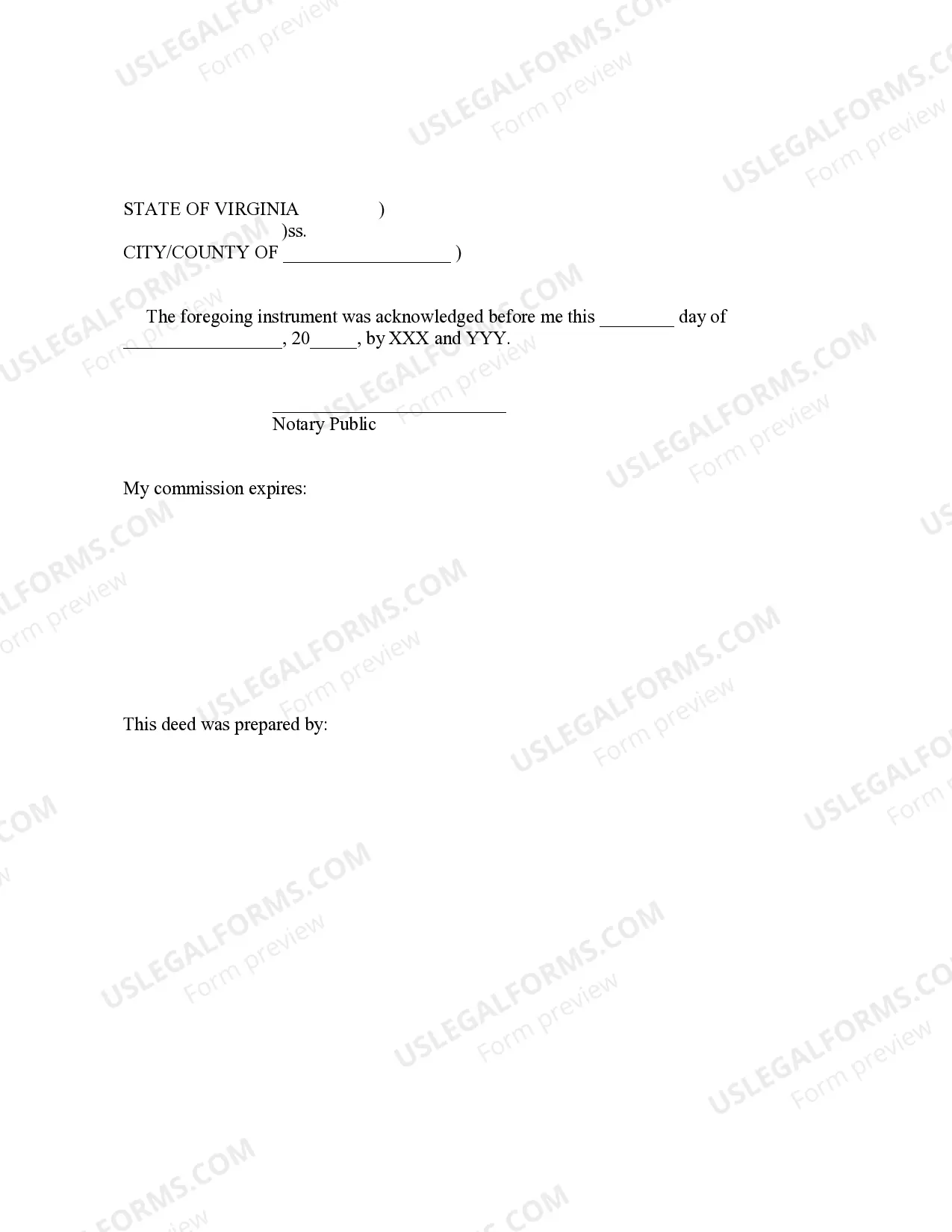 Preview Deed of Gift to Trust