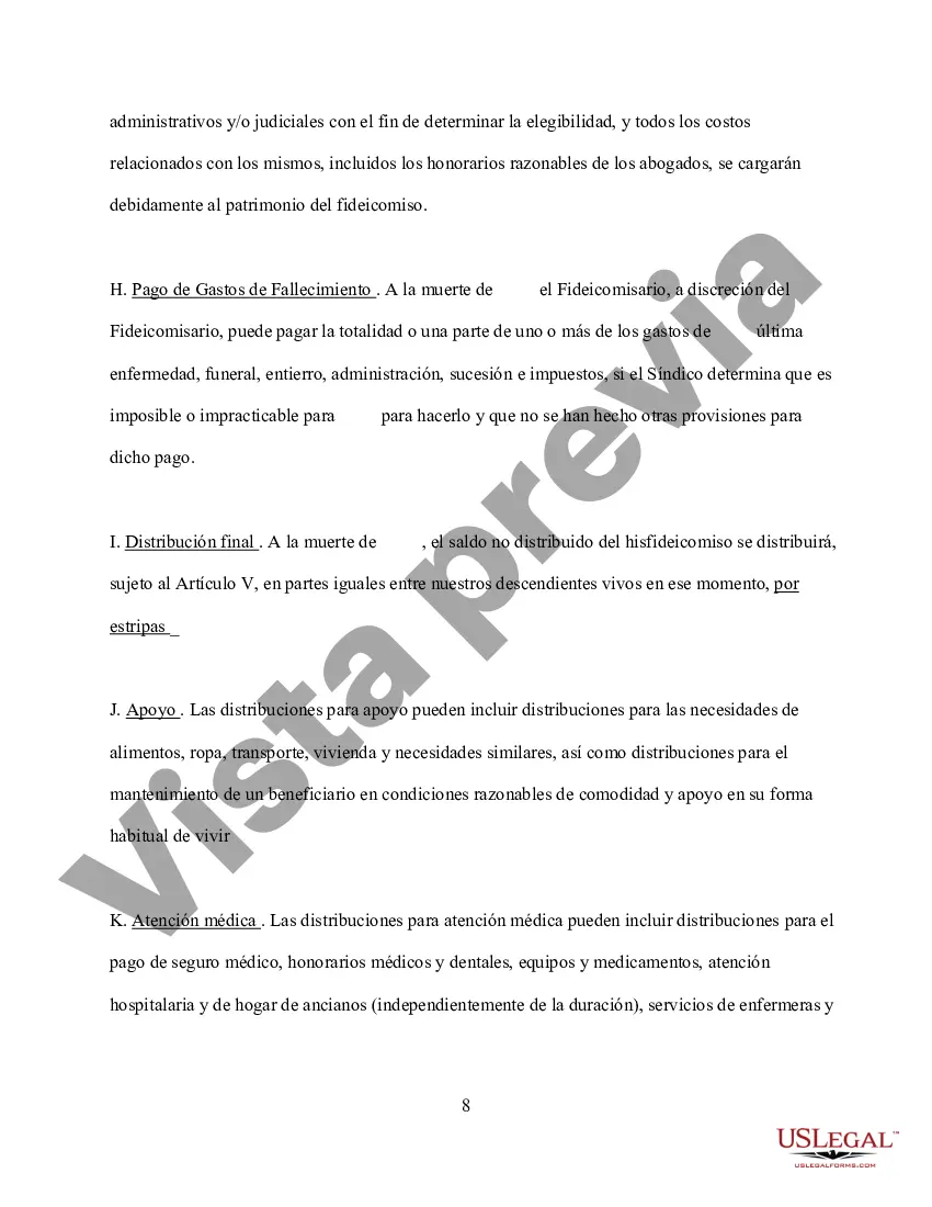 Preview Fideicomiso en Vida Revocable para Persona Soltera con Necesidades Especiales