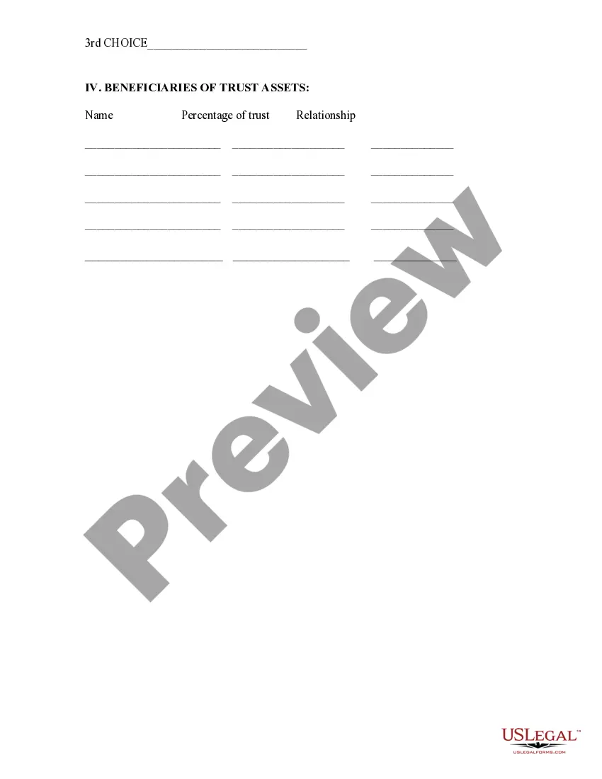 Preview Trust Questionnaire