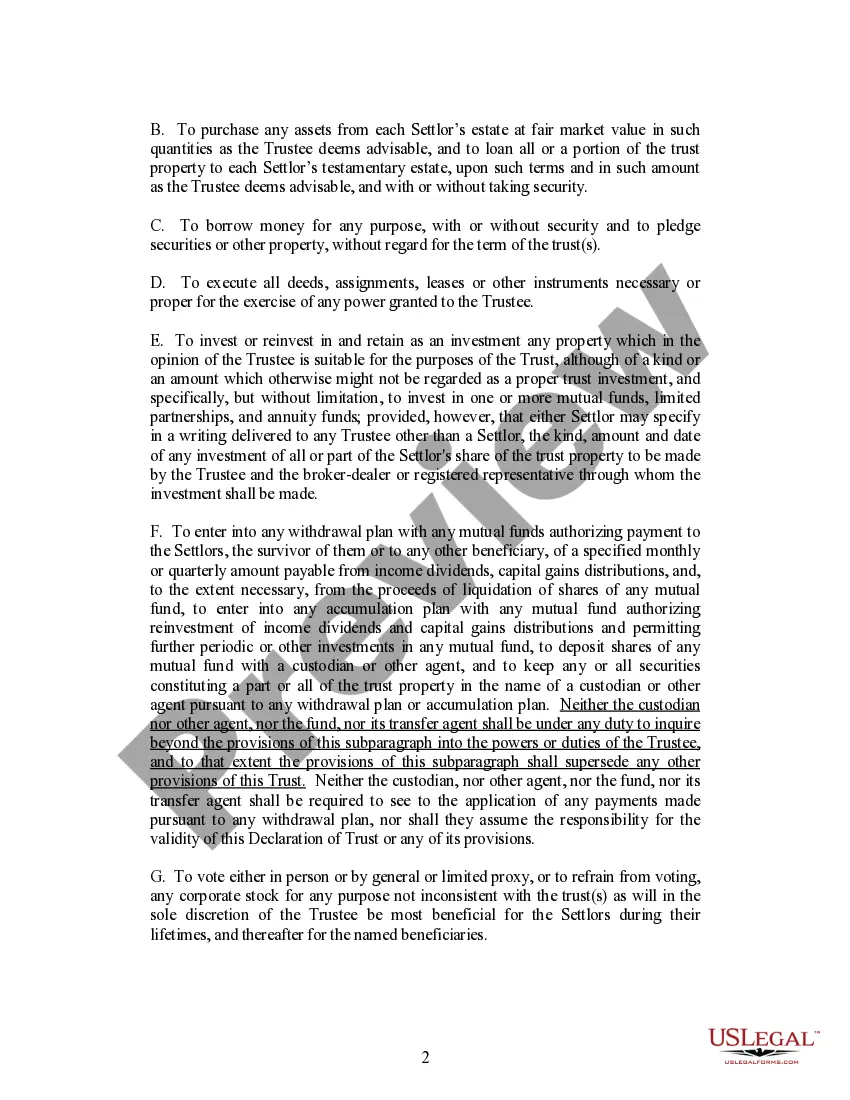 Preview Certificate of Trust Existence and Authority