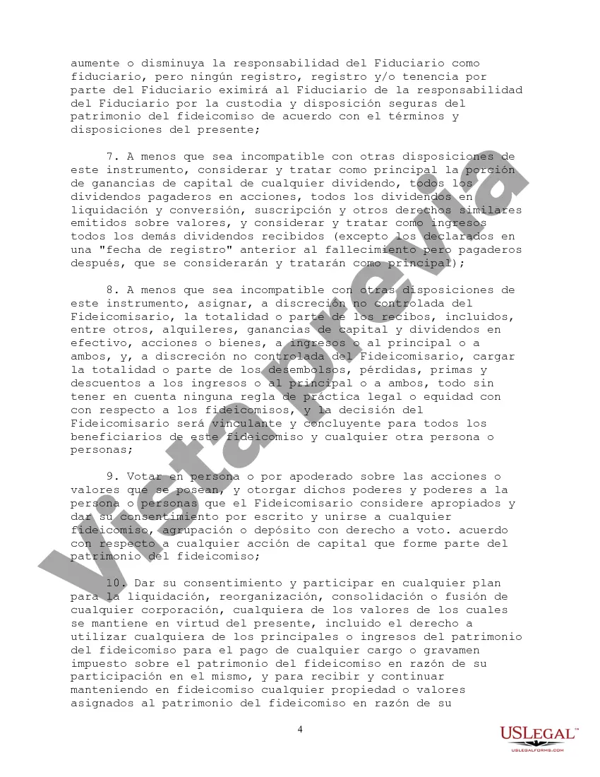 Preview Acuerdo de Fideicomiso Educativo Irrevocable