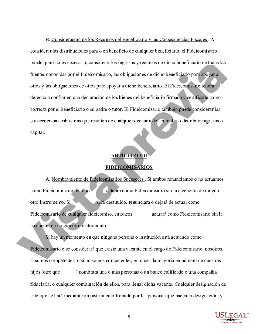 Preview Fideicomiso para necesidades especiales